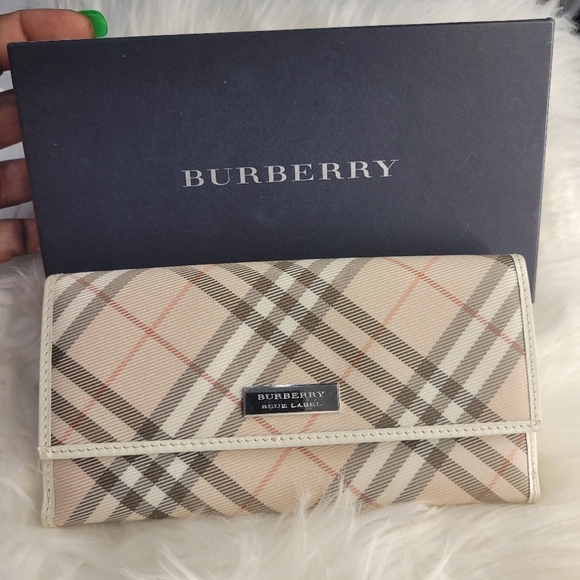 🔹️Burberry 🔹️London Blue Label long Wallet ✨️🤎 ( NO BOX) - Picture 3 of 9